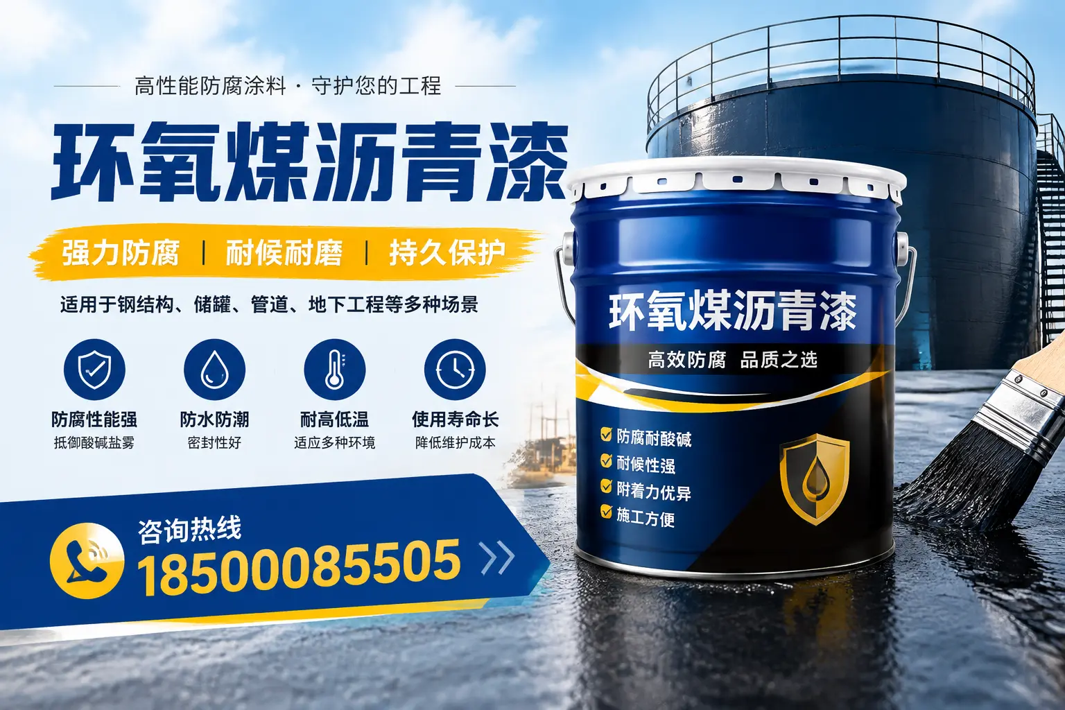 环氧煤沥青漆在工业中的应用，湘潭企业的选择